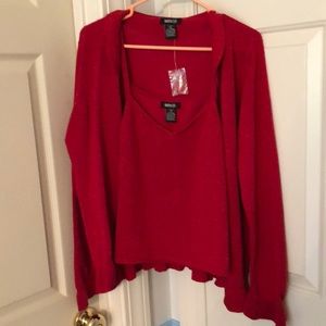 Two piece Camisole and sweater